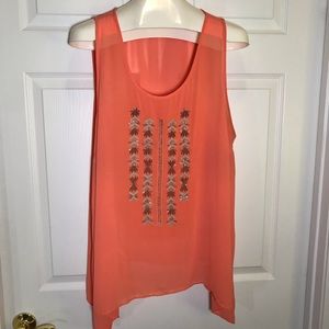 Maurices Beaded Embellished Tank Top